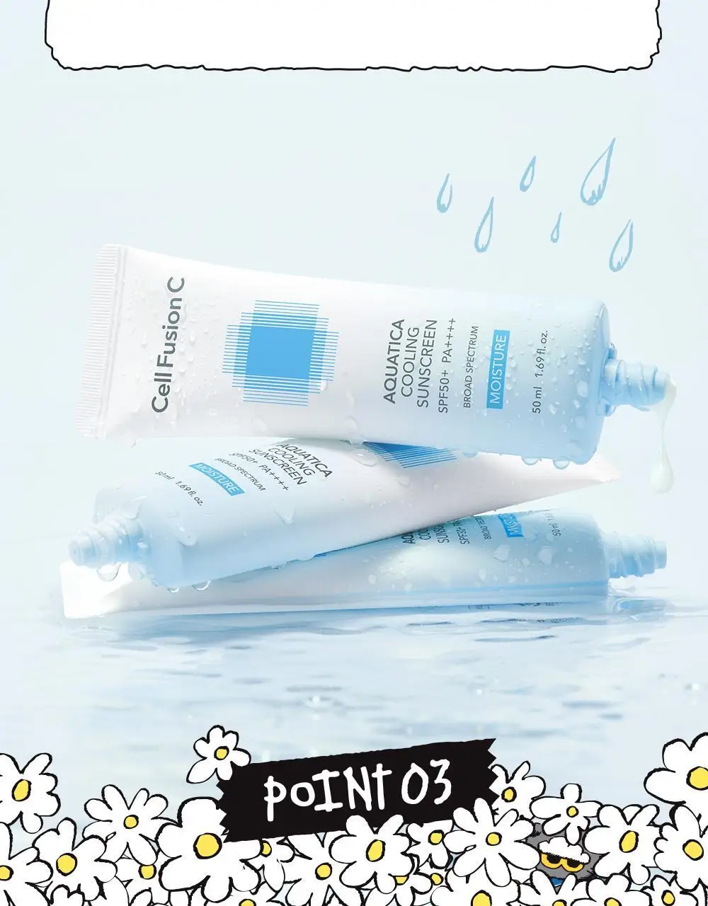 [수분밀착썬/조앤프렌즈 콜라보] 셀퓨전씨 아쿠아티카 쿨링 썬스크린 35ml 더블 기획 (+10ml+조앤프렌즈 캡 키링) 상세페이지 32